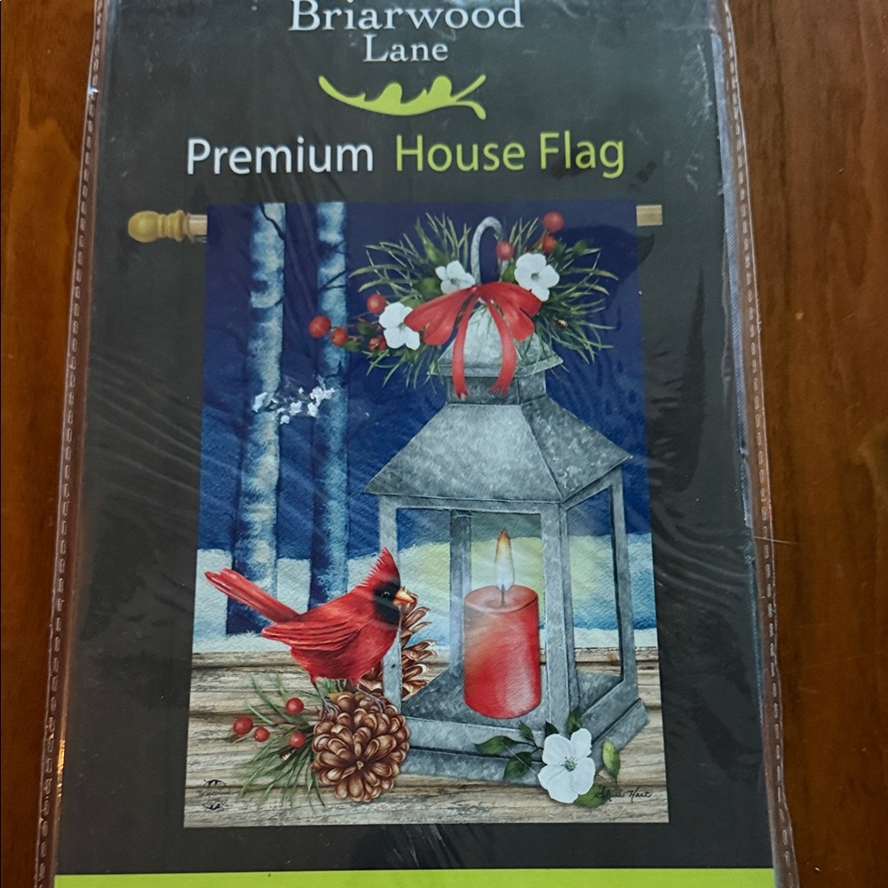 Premium House Flag - Festive Red and Blue